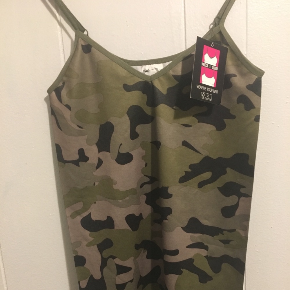 Camo Tank, firm stretch..